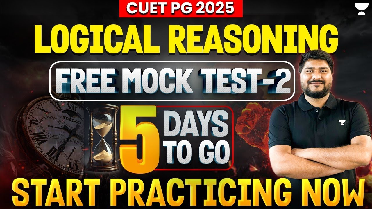 Logical Reasoning | Mock Test - 2 | MCHET | CUET PG 2025 Hani Sharma ...