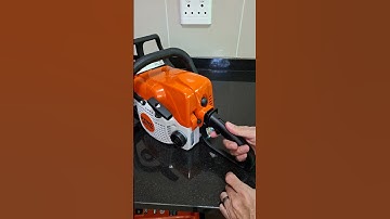How to engage full choke for a 🥶 cold start on Stihl ms170 chainsaw #michaelstoolbench #stihl #ms170