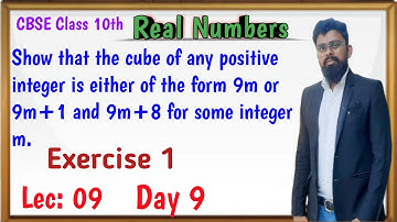 Show that the cube of any positive integer is either of the form 9m or 9m+1