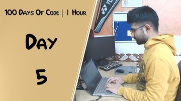 100 days of code | Day 5 | 1 Hour Study With Me | Stream 31