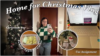 Home for Christmas vlog 2025 | baking, uni assignments &amp; more