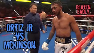 Michael McKinson Beaten Badly - VERGIL ORTIZ JR vs MICHAEL MCKINSON Highlights