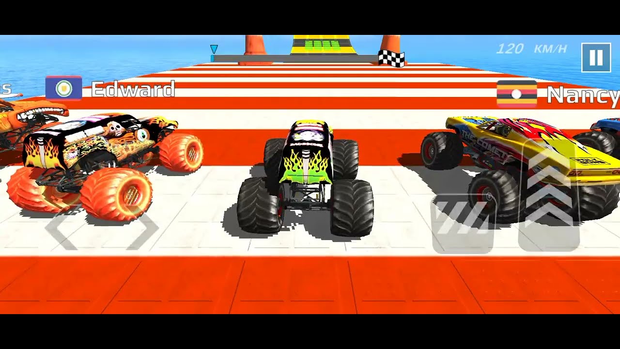 Monster Truck Mega Ramp Impossible Driver - 4x4 Ultimate Car Stunts GT Racing- Android GamePlay 2025