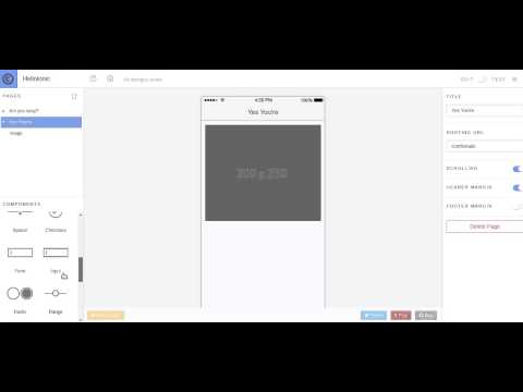 Ionic Creator first steps