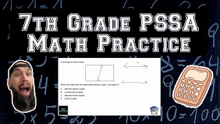 7th Grade PSSA Math Help - Naming Angles Made by a Transversal and Parallel Lines