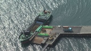 豊島の汚染土壌を搬出 福岡でセメント原料化