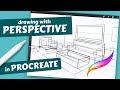 How to Draw in Perspective using Procreate Drawing Guides