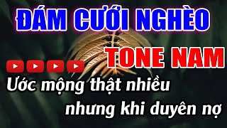 Đám Cưới Nghèo Karaoke Tone Nam ( Am ) Karaoke Lâm Beat - Beat Mới