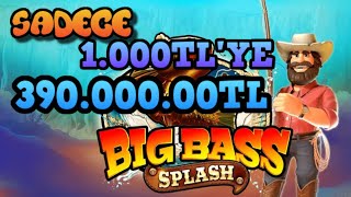 Big Bass Splash MAX WIN | Yeni Gelmedik GERİ GELDİK! 1.000TL&#39;YE 390.000.000TL VURDUK! Sadece Farmla