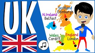 UK | United Kingdom | United Kingdom Song | A Geography Song About the UK and its Capitals
