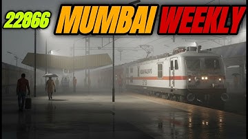 FOGGY WEATHER WITH HEAVY TRAFFIC IN 22866 LTT WEEKLY SF |INDIAN TRAIN SIMULATOR|MSTS/OPEN RAILS LIVE