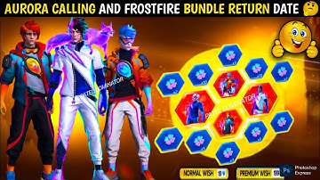 Next evo bundle return confirm date 2026 | frostfire bundle return kab aayega | free fire new event