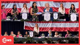 FULL IN: Melania Trump &amp; Usha Vance Brings Congressional Spouses Together at White House Event |AC1E