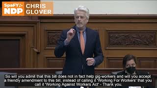 Chris Glover Calls Out Government Over Gig-Workers Legislation