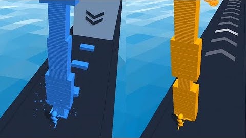 Stack Colors game (Android, iso) gameplay walkthrough All Leaves 1-5🔥