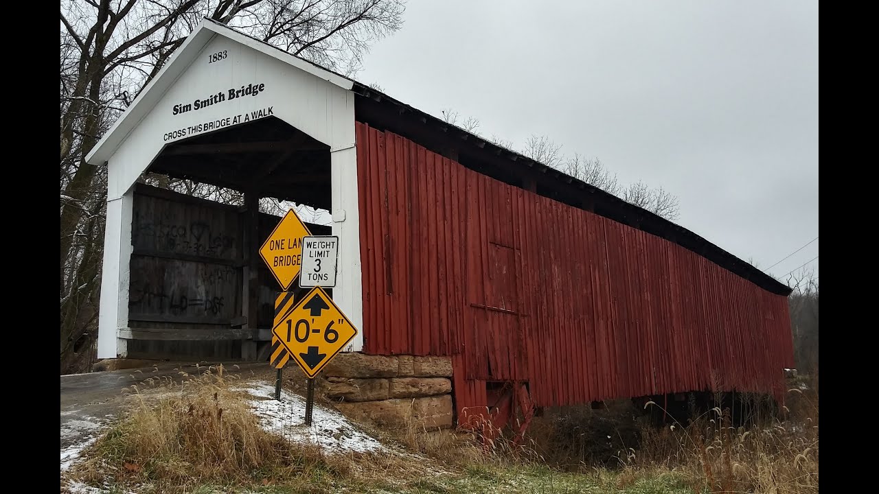 Sim Smith Covered Bridge (Parke County, Indiana) YouTube