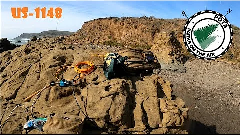 POTA Parks on the Air Activation at US-1148 Estero Bluffs State Park, CA where I worked Simon VA7BIX