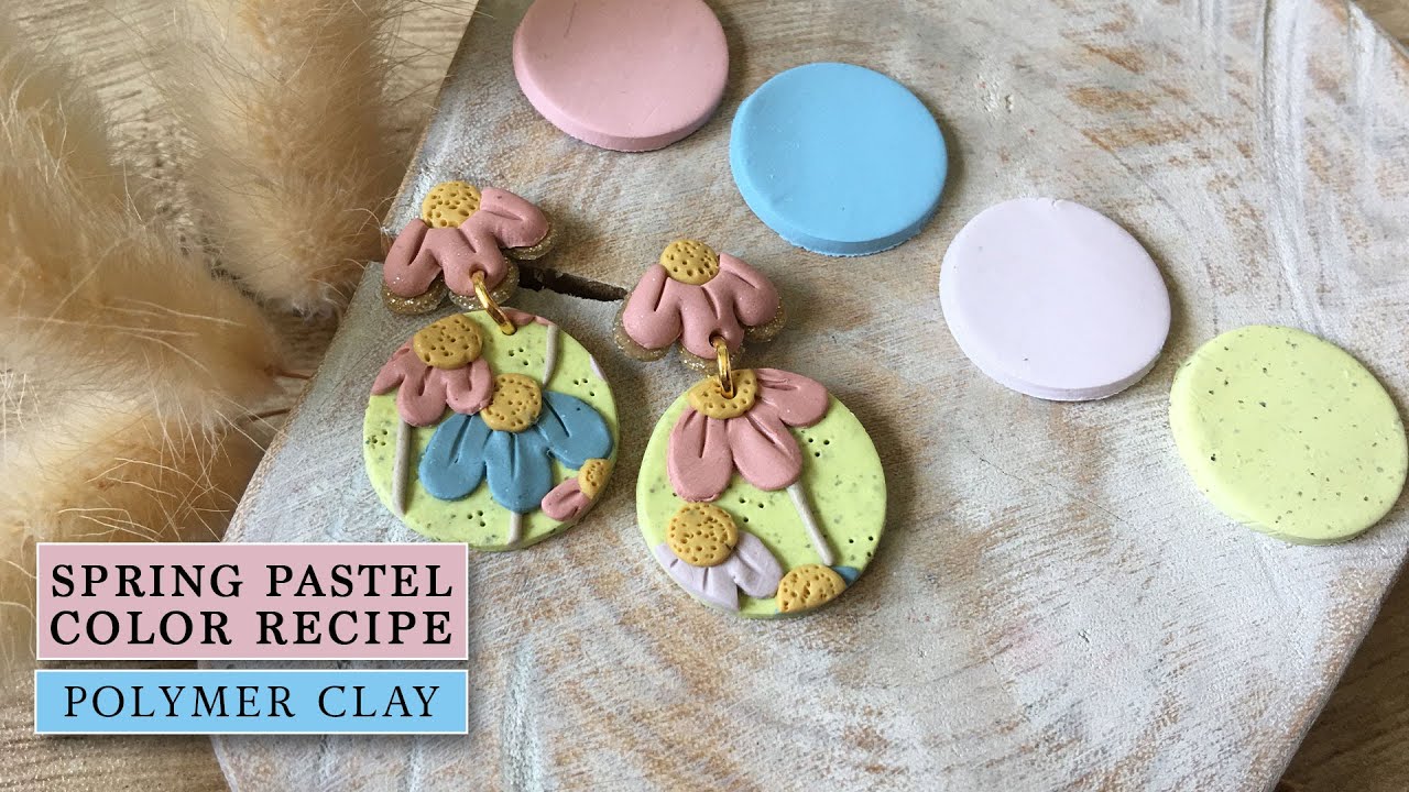 Rose Garden, Sculpey Premo, Polymer Clay Color Recipes, Spring Summer  Palette, Dark Bright Pastel Tones, Clay Mixing Tutorial 