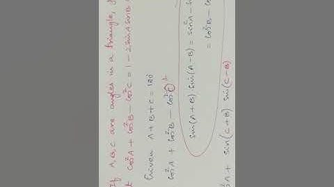 kp sir Trigonometry - In ∆ABC, Prove that cos²A + cos²B - cos²C = 1 - 2 sinA sinB cosC