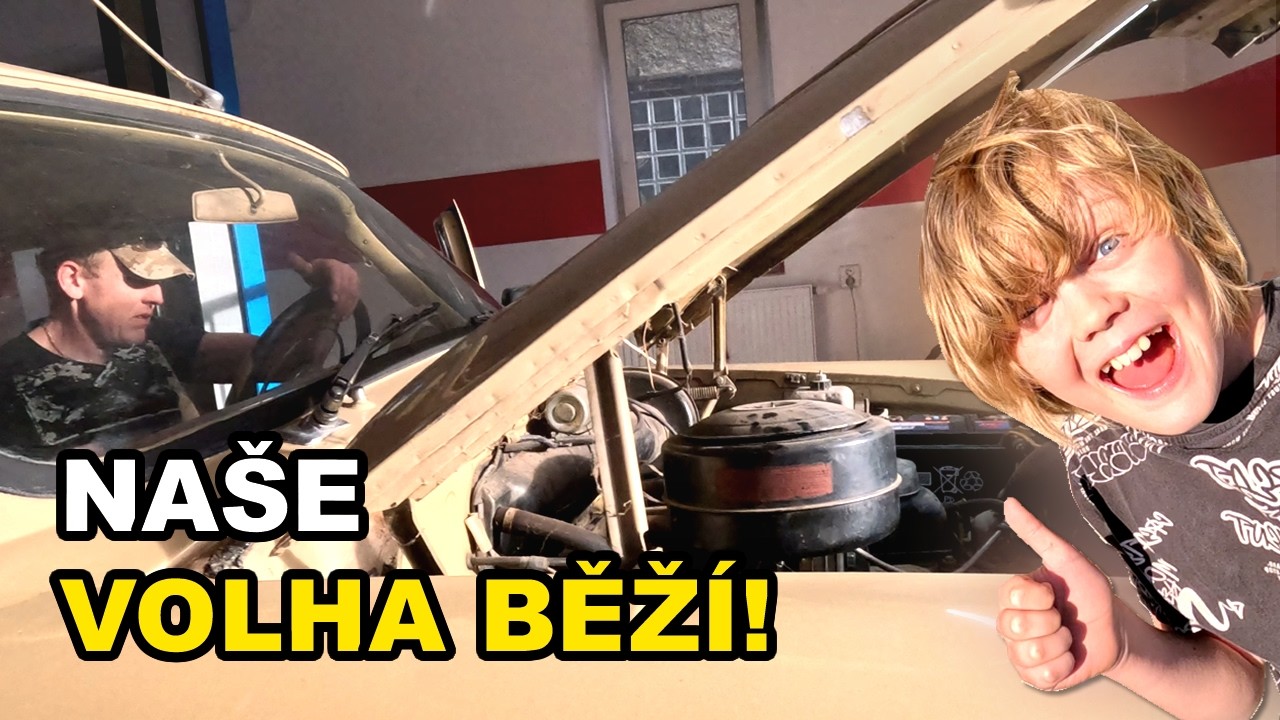 Poprvé jsme jí nsstartovali. Volha 21 Carevna, kterou jsme koupili za 40 tisíc.
