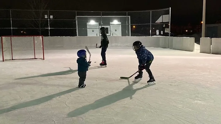 Skating on the Outdoor Rink