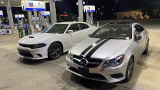 Twin Turbo Mercedes & Charger RT Takeover The  City 🛣️💨 Highway POV 140+MPH | Hard Pulls 🛞