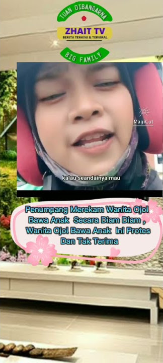 Wanita Ojol Bawa Anak Tak Terima Dia Di Rekam Diam Diam.