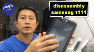 samsung tab sm t111 LCD Screen Replacement How To Change Display Disassembly l ครูหนึ่งสอนดี