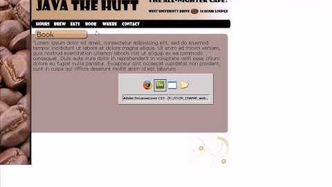 Web Authoring using Photoshop, Dreamweaver and JQuery - 6-04