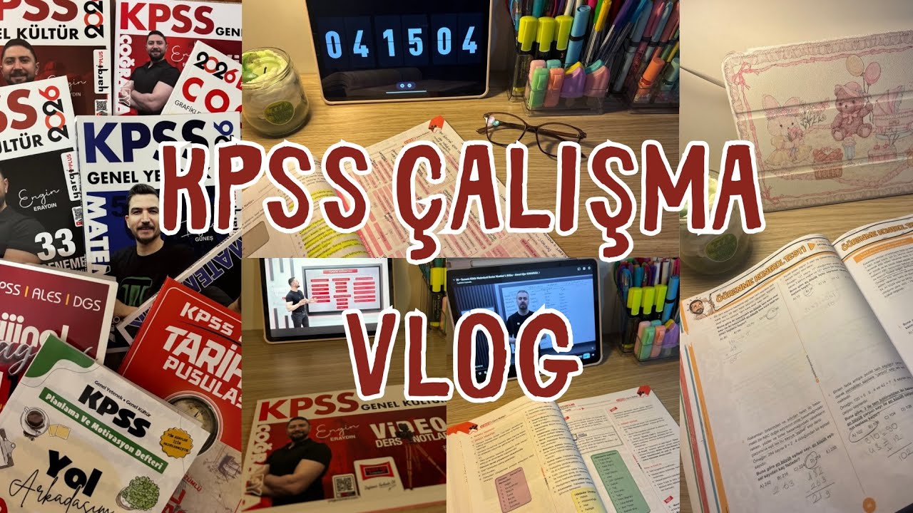KPSS ÇALIŞMA VLOG | Yeni Kitaplarım 📚 | Coğrafyaya Başladım 🌍| Motivasyonumu Nasıl Sağlıyorum?