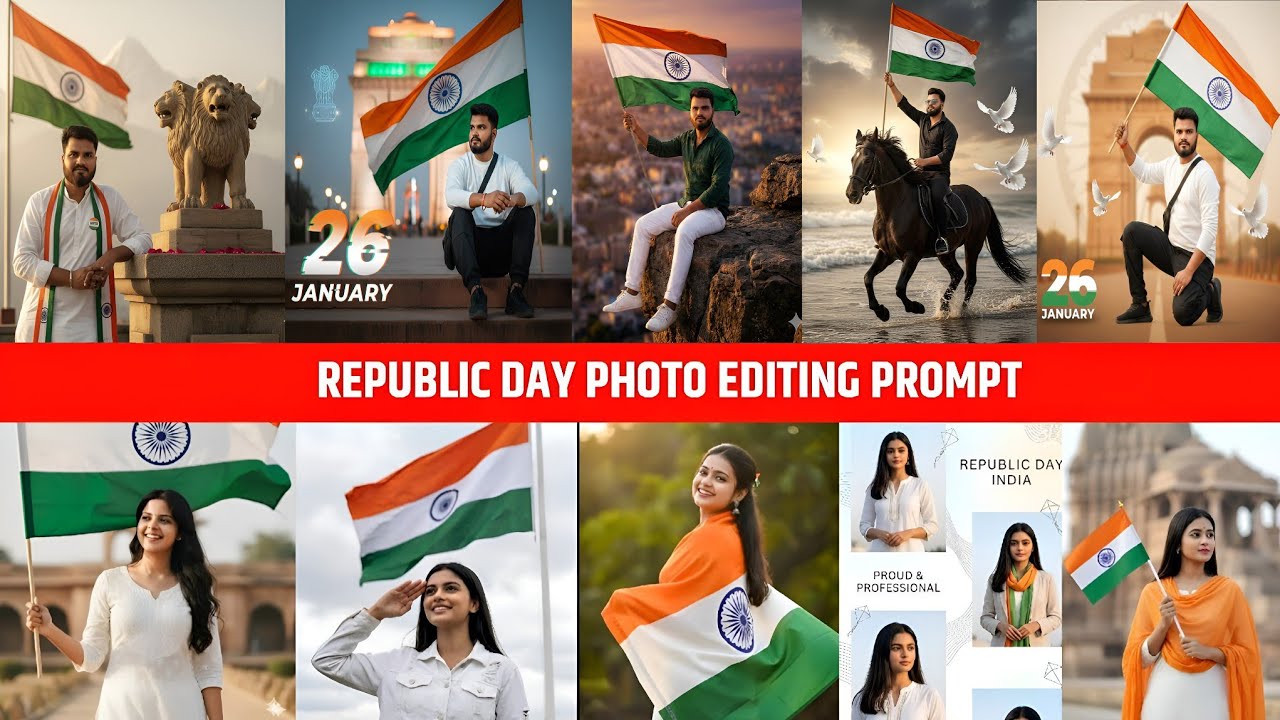 26 January 2026 Ai Photo Editing | 26 January Ai Photo Editing | Republic Day 2026 Photo Editing