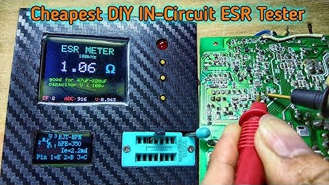 Digital "IN-Circuit" ESR Meter UPGRADE!! High Precision ESR meter #capacitor #esrmeter #electronics