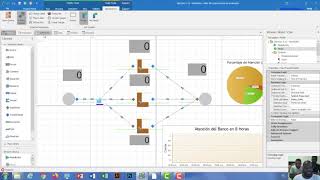 Simulación en programa Simio