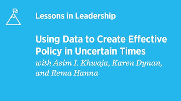 Using Data to Create Effective Policy in Uncertain Times