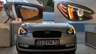 Как это сделано Hyundai Accent Era Bixenon и Led Design