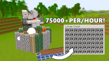 Minecraft Easy Cobblestone Farm Tutorial - Fully Automatic