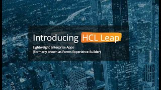 Introducing HCL Leap