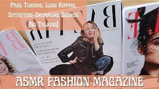 🌟ASMR Fashion Magazine🌟 Page Turning no talking 🌟 Satisfying Long Ripping, & Crumpling Paper 🌟 screenshot 5