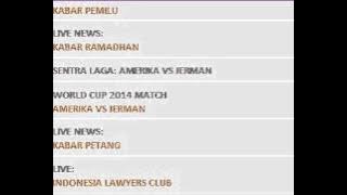 Download lagu Jadwal TV: TV ONE selasa 15 Juli 2014