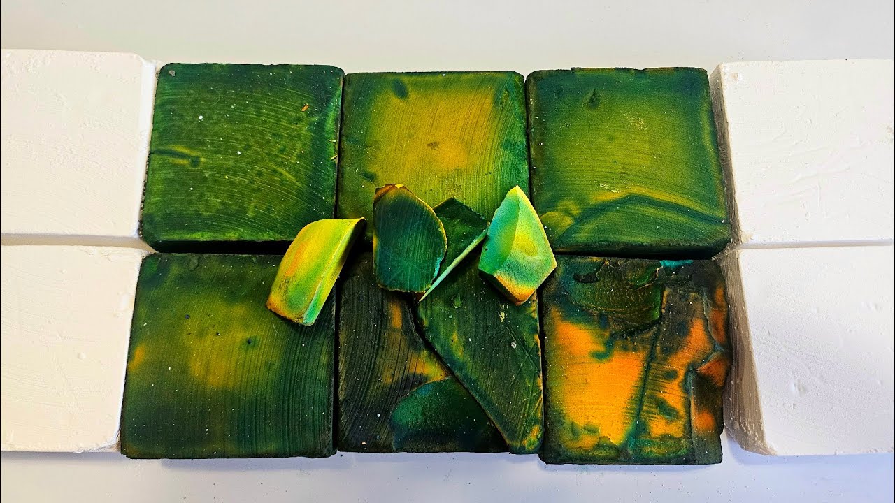 Beautiful Dyed Gym Chalk w Plain Jane Cornstarch Topped Blocks ♡ ASMR ♡ Oddly Satisfying 😌