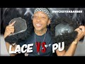 Lace vs PU Base Hair Unit by @Mickey Da Barber