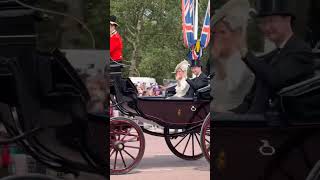 Princess Anne, Sir Timothy Laurence and The Duchess of Edinburgh took part in Trooping the Colour