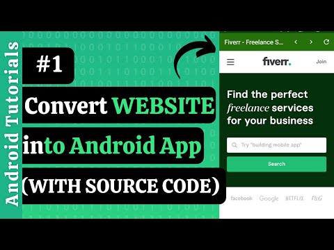 How to Convert Website into Android App: Creating Project and Setup WebView | Android Tutorials | #1
