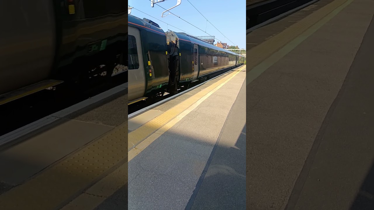 GWR 802103 arriving at Newbury 21/7/26