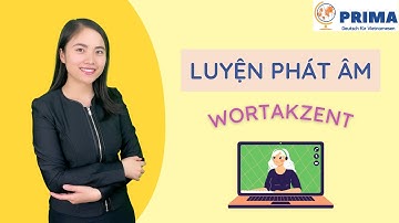Luyện phát âm tiếng Đức - Trọng âm của từ I Wortakzent I PRIMA Deutsch