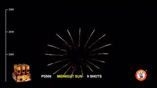 P5509 MIDNIGHT SUN 9'S WINDA FIREWORKS New for 2019