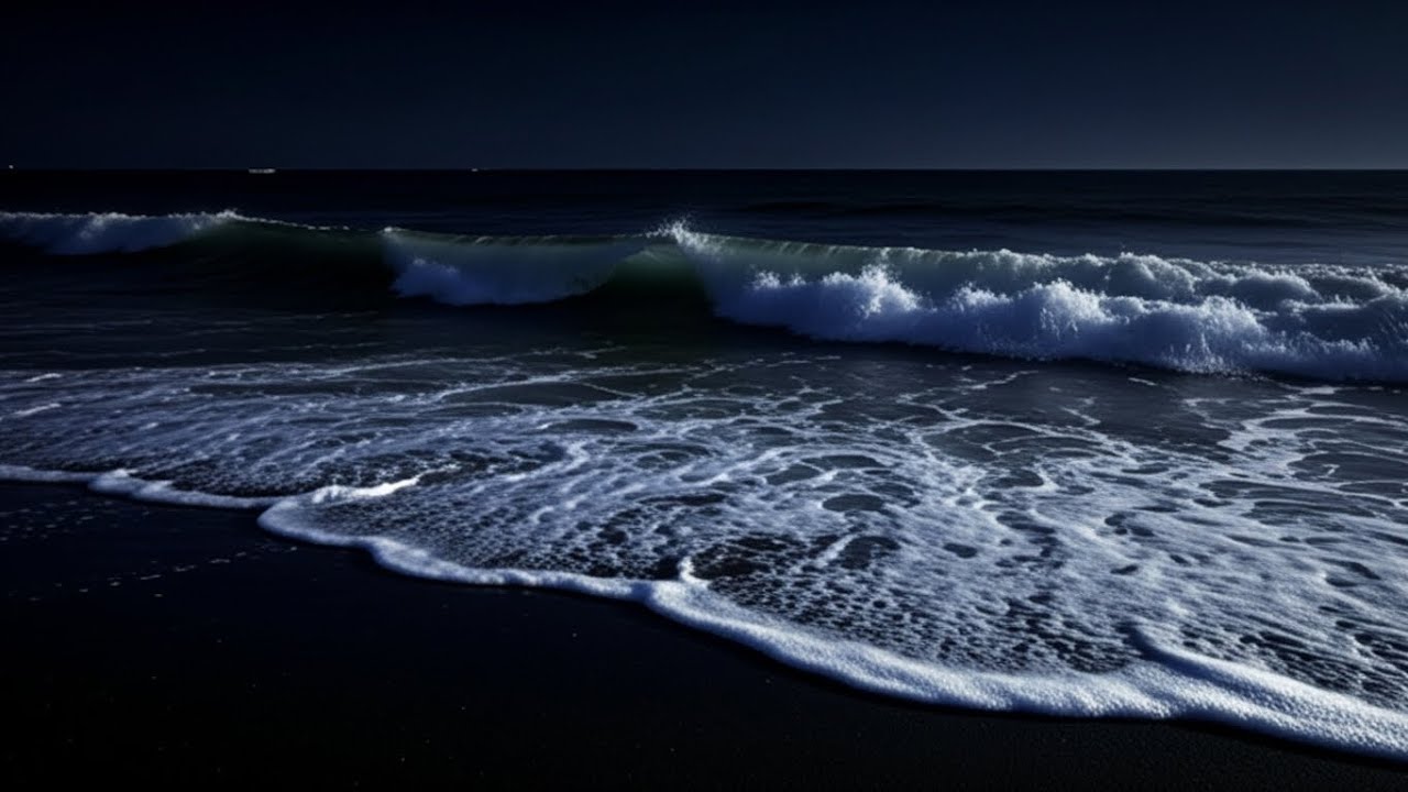🔴 Ocean Waves for Restful Sleep | Ocean Sounds for Restful Sleep with Dark Screen and Rolling Waves