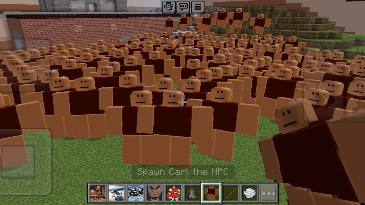 too much Carl the NPC Nextbot in Minecraft PE - YouTube