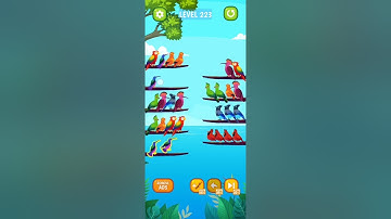Bird Sort Puzzle Level 221 222 223 224 225