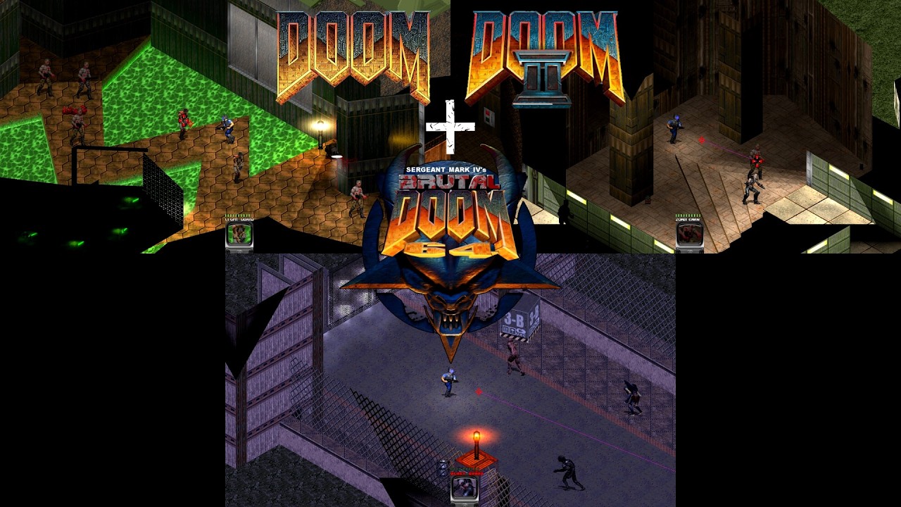 T64 Weapons - DOOM + DOOM II and Brutal DOOM 64 : Isometric Style | Doom Mod | 4K